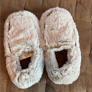 Warmies faux fur slippers
